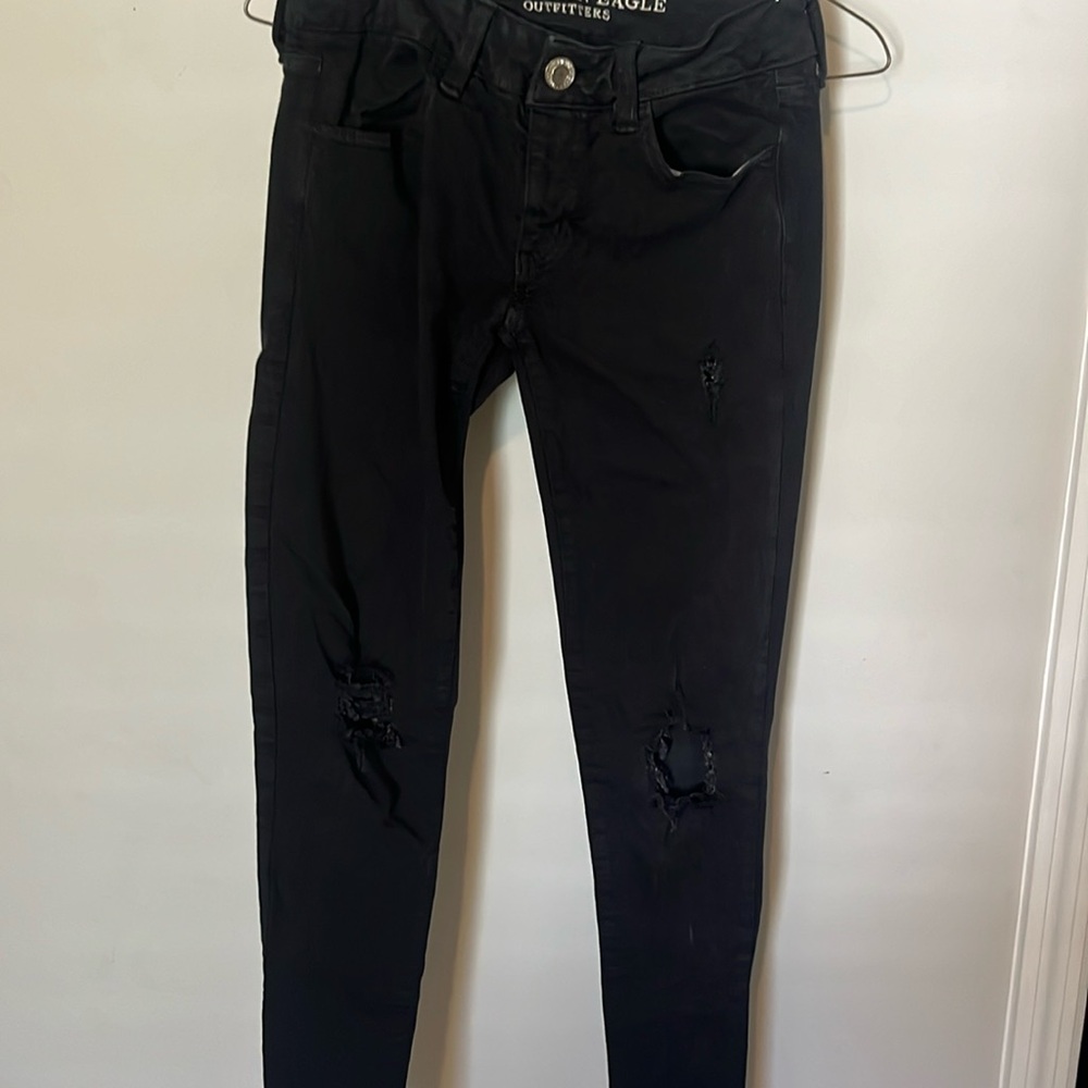 AE black jeggings